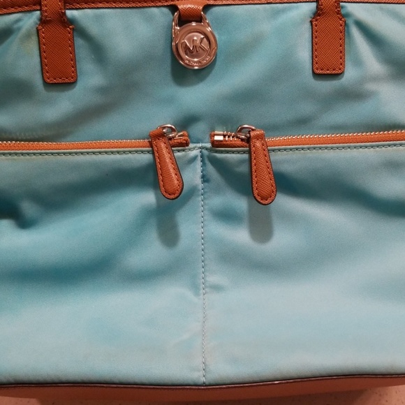 Michael Michael Kors leather trimmed canvas bag - Picture 8 of 8